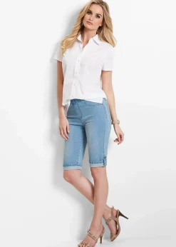 Best Jeans Bermuda Mid Waist, Bequembund Damen Bekleidung·Outdoorbekleidung|Bekleidung·Shirts & Tops