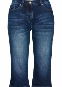Damen bonprix Bekleidung·Outdoorbekleidung|Bekleidung·Shirts & Tops|Jeans Bermuda Mid Waist, Bequembund