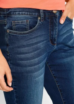 Damen bonprix Bekleidung·Outdoorbekleidung|Bekleidung·Shirts & Tops|Jeans Bermuda Mid Waist, Bequembund