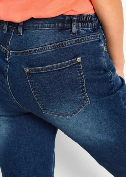 Damen bonprix Bekleidung·Outdoorbekleidung|Bekleidung·Shirts & Tops|Jeans Bermuda Mid Waist, Bequembund