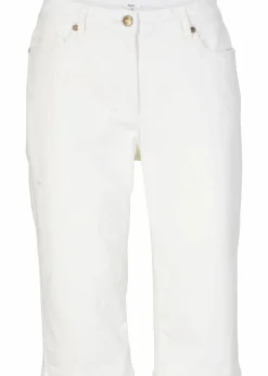 Jeans Bermuda Mid Waist mit gekrempeltem Saum Damen Jeans|Shorts