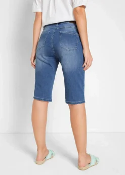 Clearance Jeans Bermuda Mid Waist, Stretch Damen Bekleidung·Shirts & Tops|Jeans