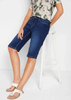 Best Jeans Bermuda Mid Waist, Stretch Damen Jeans|Bekleidung·Shirts & Tops
