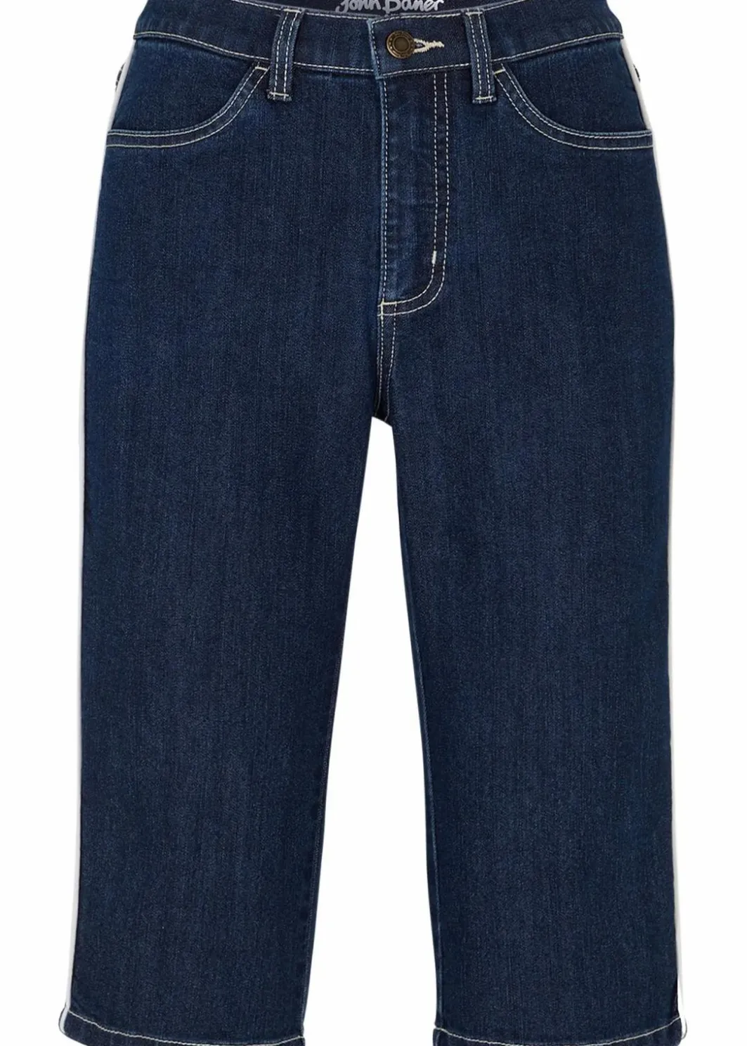 Damen bonprix Bekleidung·Outdoorbekleidung|Bekleidung·Shirts & Tops|Jeans Bermuda Slim Fit High Waist