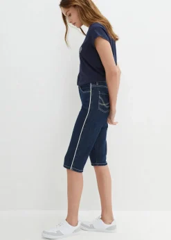 Damen bonprix Bekleidung·Outdoorbekleidung|Bekleidung·Shirts & Tops|Jeans Bermuda Slim Fit High Waist