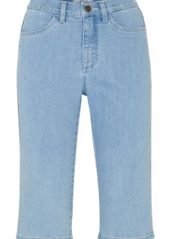 Damen bonprix Jeans|Shorts|Jeans Bermuda Slim Fit High Waist