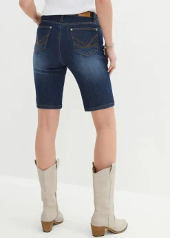Outlet Jeans Bermuda Slim Fit Mid Waist Damen Jeans|Shorts