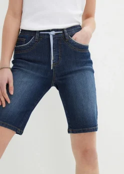 Outlet Jeans Bermuda Slim Fit Mid Waist Damen Jeans|Shorts