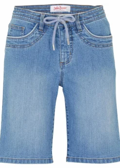 Damen bonprix Bekleidung·Outdoorbekleidung|Bekleidung·Shirts & Tops|Jeans Bermuda Slim Fit Mid Waist