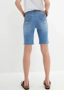 Damen bonprix Bekleidung·Outdoorbekleidung|Bekleidung·Shirts & Tops|Jeans Bermuda Slim Fit Mid Waist