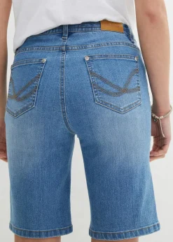 Damen bonprix Bekleidung·Outdoorbekleidung|Bekleidung·Shirts & Tops|Jeans Bermuda Slim Fit Mid Waist