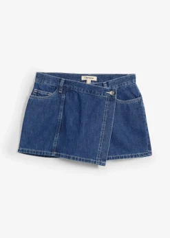 Damen bonprix Bekleidung·Outdoorbekleidung|Bekleidung·Shirts & Tops|Jeans Hosenrock, Mid Waist