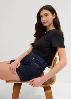 Damen bonprix Jeans|Shorts|Jeans Hosenrock, Mid Waist