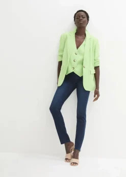 Damen bonprix Jeans|Kurzgrößen|Jeans mit Bequembund
