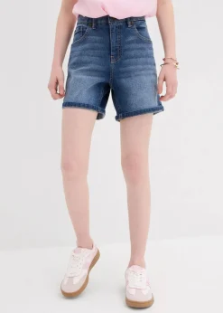 Discount Jeans-Bermuda Mid Waist Kinder Mädchen 9-16 Jahre·Shorts|Mädchen 9-16 Jahre·Jeans