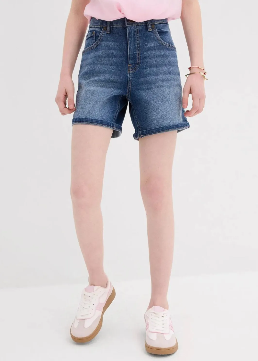 Discount Jeans-Bermuda Mid Waist Kinder Mädchen 9-16 Jahre·Shorts|Mädchen 9-16 Jahre·Jeans