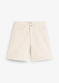 New Jeans-Bermuda Mid Waist Damen Jeans|Shorts