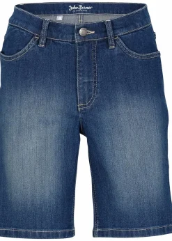 Damen bonprix Bekleidung·Outdoorbekleidung|Bekleidung·Shirts & Tops|Jeans-Bermuda Mid Waist