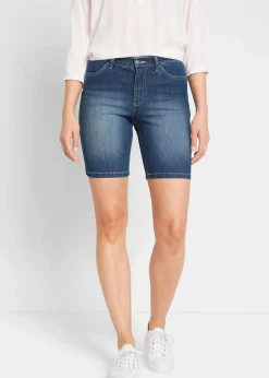 Damen bonprix Bekleidung·Outdoorbekleidung|Bekleidung·Shirts & Tops|Jeans-Bermuda Mid Waist