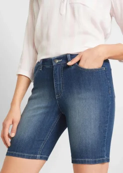 Damen bonprix Bekleidung·Outdoorbekleidung|Bekleidung·Shirts & Tops|Jeans-Bermuda Mid Waist
