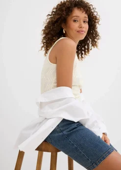 Outlet Jeans-Bermuda Mid Waist Damen Bekleidung·Outdoorbekleidung|Bekleidung·Shirts & Tops