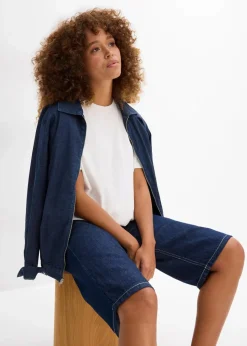 New Jeans-Bermuda Mid Waist, Low Stretch Damen Jeans|Shorts