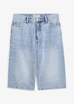 Damen bonprix Jeans|Shorts|Jeans-Bermuda Mid Waist, Low Stretch