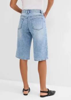 Damen bonprix Jeans|Shorts|Jeans-Bermuda Mid Waist, Low Stretch