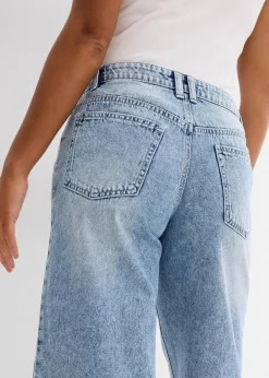 Damen bonprix Jeans|Shorts|Jeans-Bermuda Mid Waist, Low Stretch