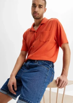 Discount Jeans-Bermuda mit Komfortbund, Classic Fit Herren Große Größen|Shorts