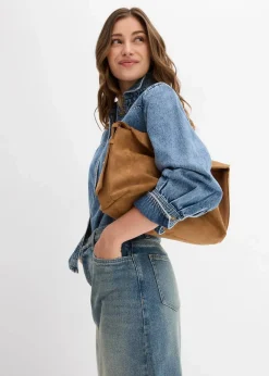 Outlet Jeansbluse aus reiner Baumwolle Damen Bekleidung·Jacken & Mäntel|Blusen & Tuniken