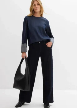 Clearance Jeansbluse mit weitem Arm Damen Bekleidung·Jacken & Mäntel|Blusen & Tuniken