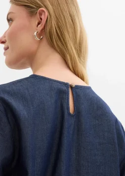 Clearance Jeansbluse mit weitem Arm Damen Bekleidung·Jacken & Mäntel|Blusen & Tuniken