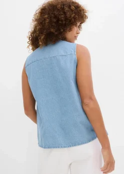 Jeans-Blusentop Damen Blusen & Tuniken|Shirts & Tops