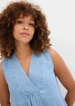Jeans-Blusentop Damen Blusen & Tuniken|Shirts & Tops