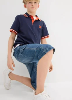 Online Jeans-Cargobermuda mit verstellbarem Bund, Loose Fit Kinder Jungen 9-16 Jahre·Shorts|Jungen 9-16 Jahre·Jeans