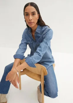 Outlet Jeanshemd Damen Bekleidung·Jacken & Mäntel|Blusen & Tuniken