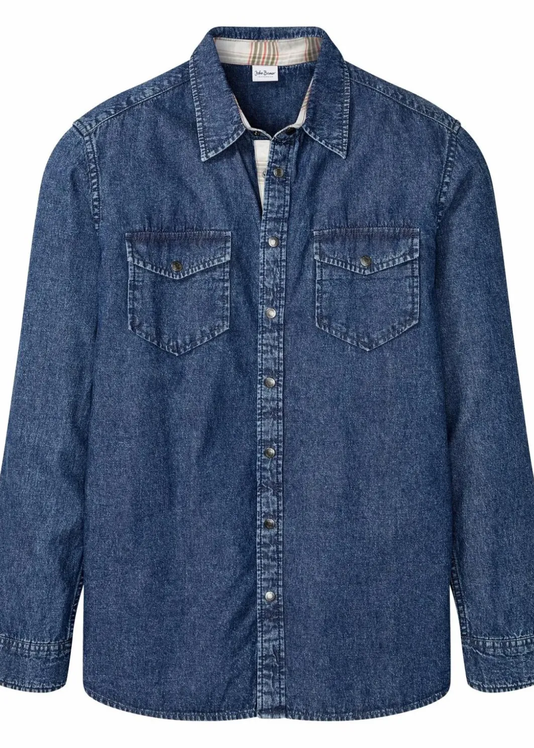 Herren bonprix Hemden|Große Größen|Jeanshemd aus reiner Baumwolle