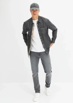 Clearance Jeanshemd aus reiner Baumwolle Herren Hemden|Große Größen