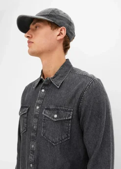 Clearance Jeanshemd aus reiner Baumwolle Herren Hemden|Große Größen