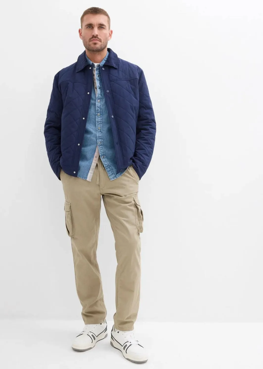 Herren bonprix Große Größen|Hemden|Jeanshemd aus reiner Baumwolle