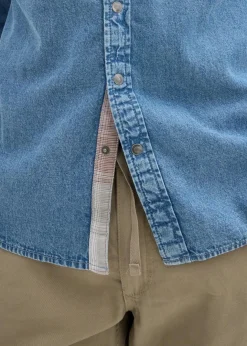 Herren bonprix Große Größen|Hemden|Jeanshemd aus reiner Baumwolle