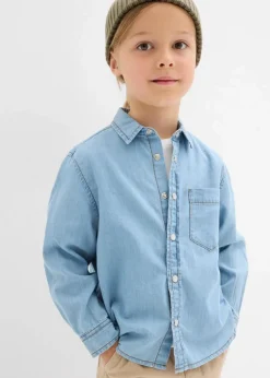 Kinder bonprix Jungen 2-8 Jahre·Anzüge & Hemden|Jeanshemd aus reiner Bio-Baumwolle
