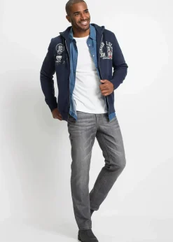 Discount Jeanshemd, Slim Fit aus reiner Bio-Baumwolle Herren Große Größen|Hemden