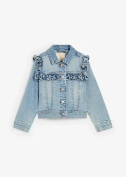 Kinder bonprix Mädchen 2-8 Jahre·Jacken & Outdoor|Jeansjacke aus elastischem Bio-Baumwoll-Mix