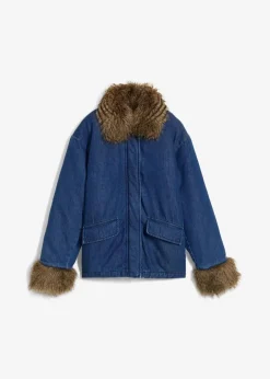 Damen bonprix Bekleidung·Hosen|Jacken & Mäntel|Jeansjacke, leicht wattiert