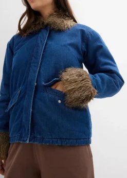 Damen bonprix Bekleidung·Hosen|Jacken & Mäntel|Jeansjacke, leicht wattiert