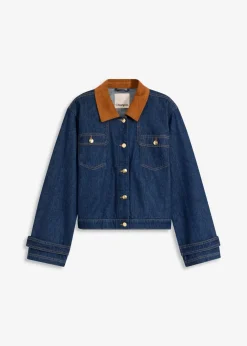 Jeansjacke mit Cordkragen Damen Bekleidung·Hosen|Jacken & Mäntel