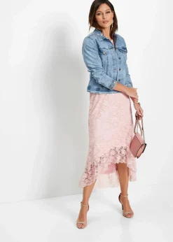 Jeansjacke mit Stickerei Damen Jacken & Mäntel|Bekleidung·Hosen