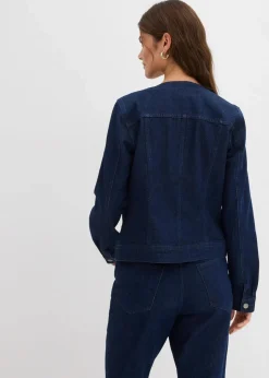 Hot Jeansjacke mit Strass Damen Jacken & Mäntel|Bekleidung·Hosen